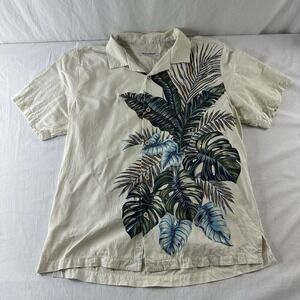 Tommy Bahama Men's Classic Fit Sand Froncisco 100% Silk Camp Shirt Large Hawaii